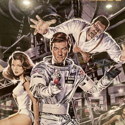 James Bond 1979 Moonraker framed movie poster