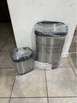 Twin sensor trash cans new