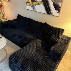 Black Soft Boneless Couch Very Beautiful 