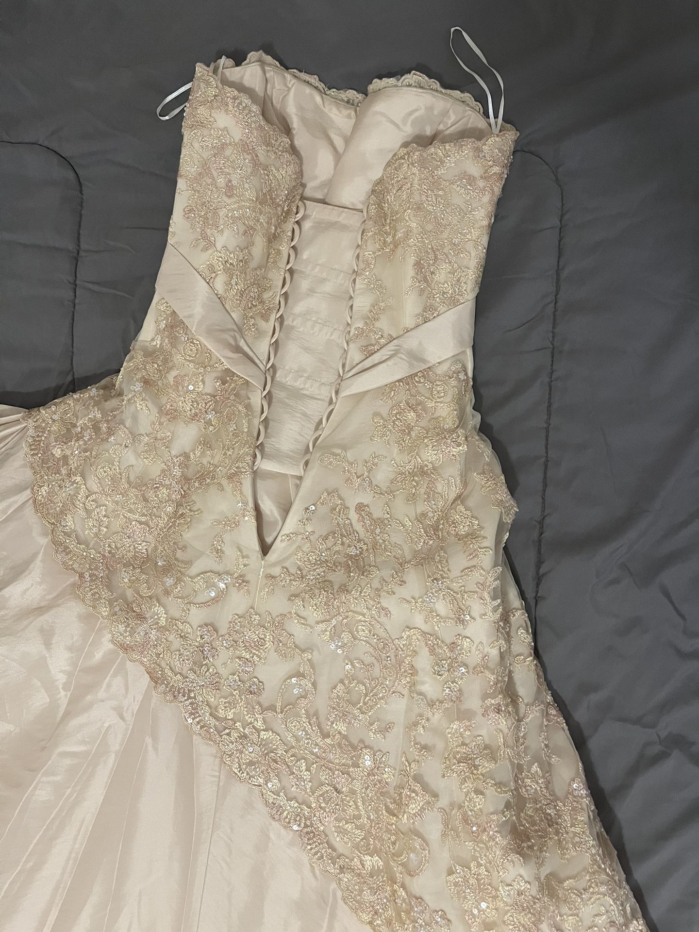 $600 Or Best Offer/Haute Couture Gold Wedding Dress/gently Used/Maggie  Sottero Suzanne Vidal - cruiseboatoman.com