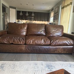 Leather Sofa Brown