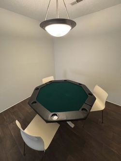 Foldable Poker Table WITH Poker Set