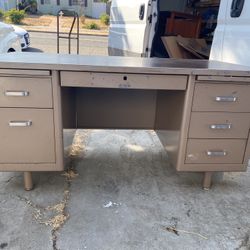 McDowell And Craig Vintage Metal Tanker Desk
