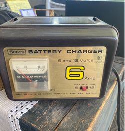 Sears 6V & 12V Battery Charger