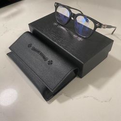 Chrome Heart Black Frame Glasses
