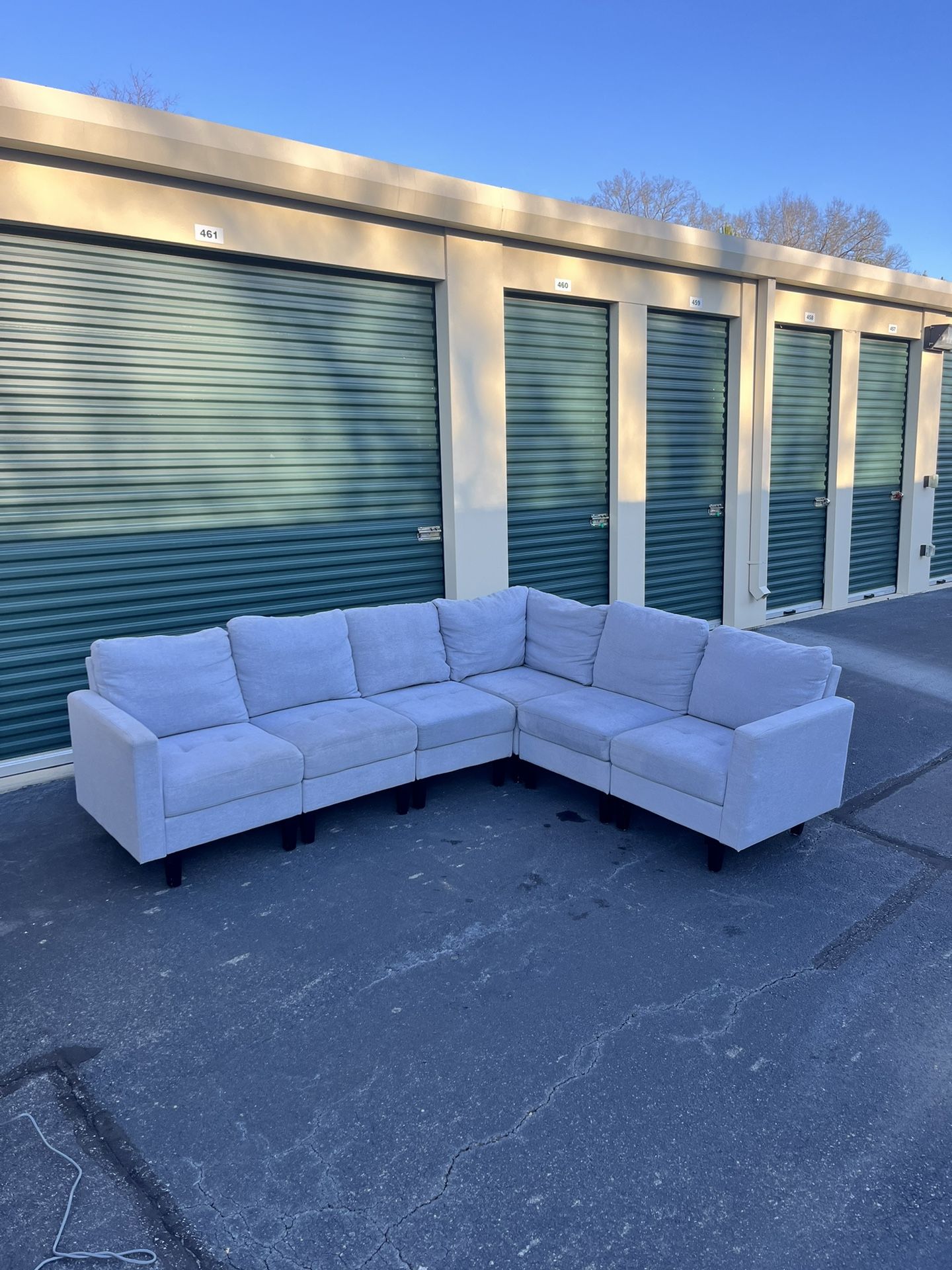 **FREE DELIVERY** Gray Sectional Sofa Couch For Sale! for Sale in