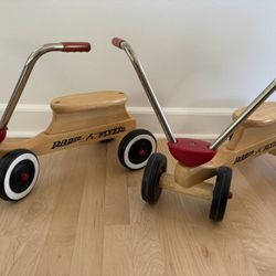 Wooden Radio Flyer 4 Wheel Trikes