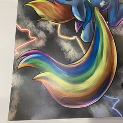 Rainbow Dash My Littlr Pony Fan Art Print by Kuurion