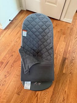 BabyBjörn Bouncer Balance Soft, Dark Gray, Woven/Jersey, Tri-Fabric | 2-in-1 Adjustable Baby Bouncer Seat