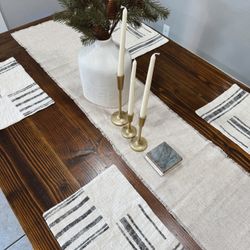 Farmhouse Kitchen Table + Chairs