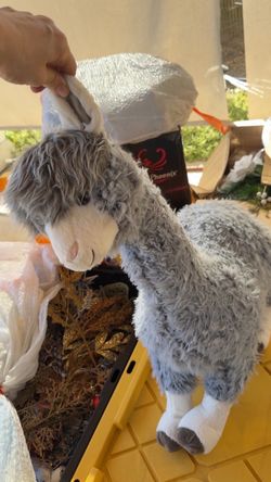 Gray Llama Stuffed Animal Plush Toy
