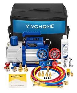 AC Vacuum pump and Manifold gauge set
