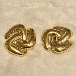 Vintage 90’s Buckle Gold Shoe Clips