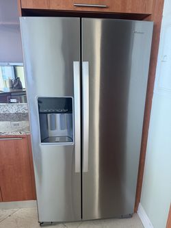 Whirlpool stainless steel side-by-side  fridge