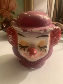 Clown Chalk ware Head