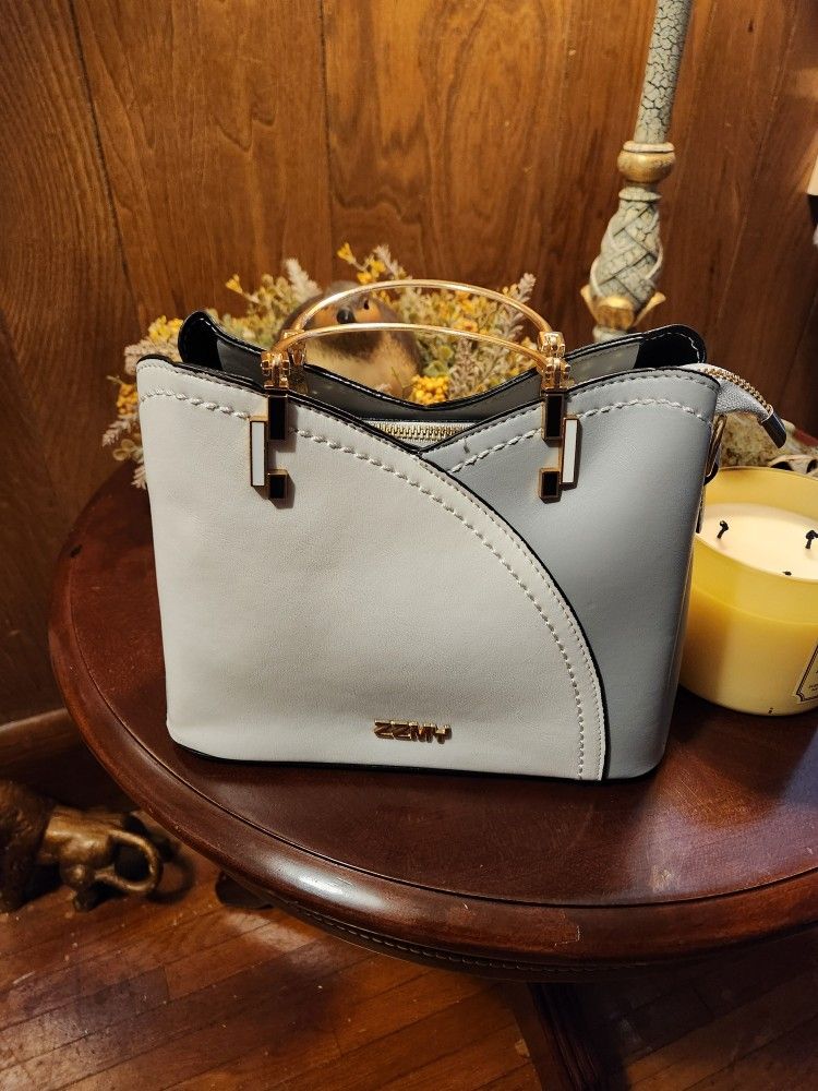 Women's Grey / White Handbag