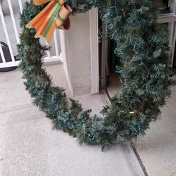 Lighted Christmas Wreath 