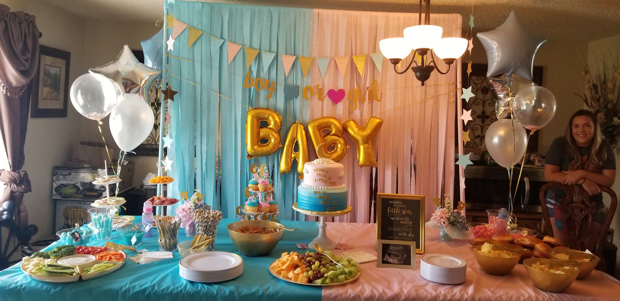 Gender Reveal Party Supplies and Centerpieces