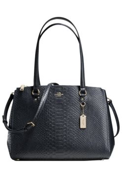 Vintage Never Used New With Tag Coach Animal Embossed Leather Stanton Carryall Shoulder Crossbody Tote Bag 36879