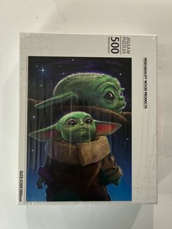 Baby Yoda 500-Piece Wood Jigsaw Puzzle