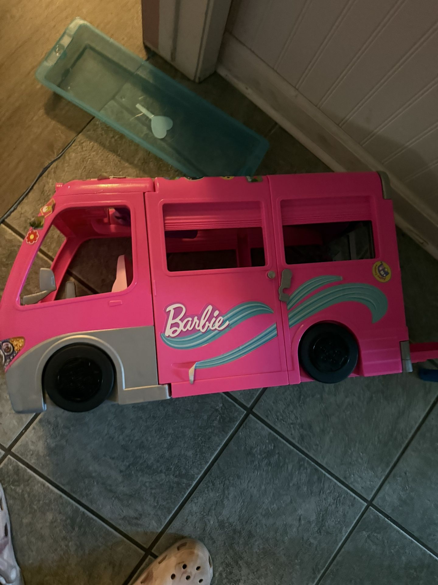 Used Barbie Camping Bus 