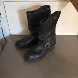 Georgia Black leather Boots 