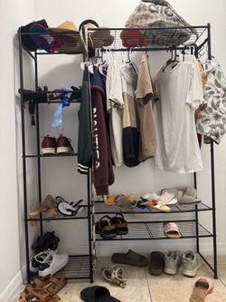 Clothes and shoes rack