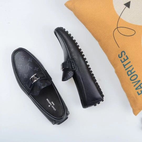 Louis Vuitton Loafers black With Logo