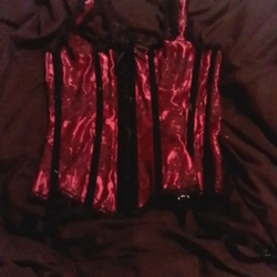 Vintage Heavy Red Corset