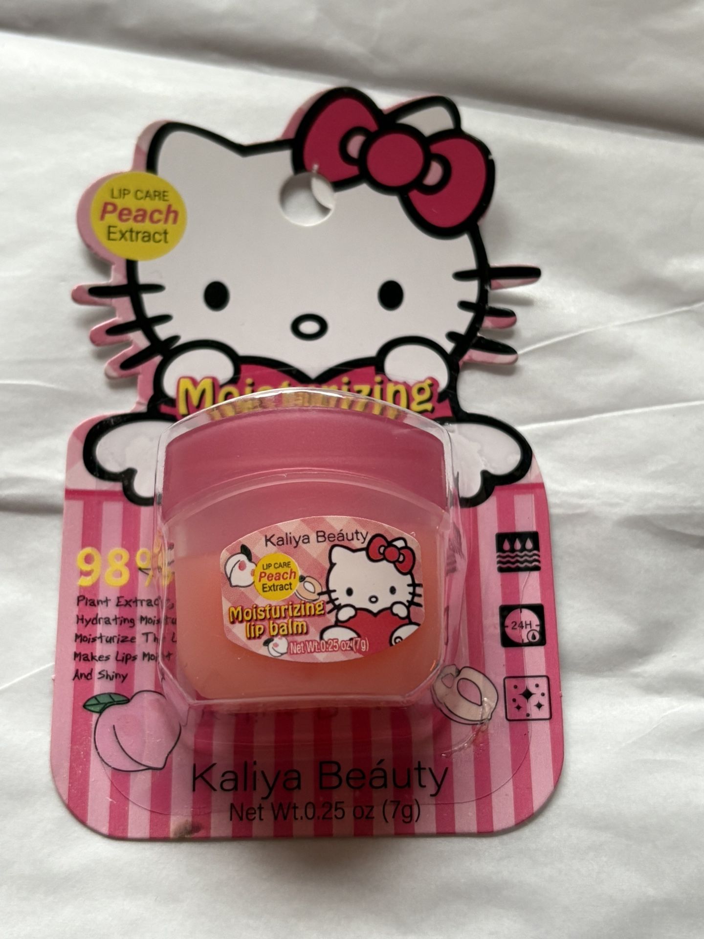 Hello Kitty peach lip balm #kawaii