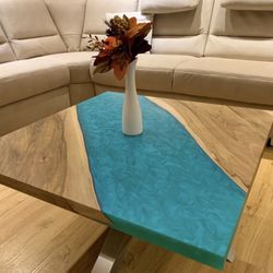 Epoxy Wood Coffee Table 