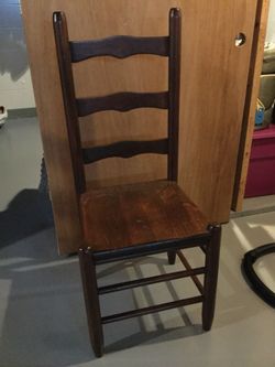 Solid wood chair