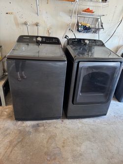 SAMSUNG Top Loader Washer 5.0 CU FT + Dryer 7.4  CU FT Set ✨