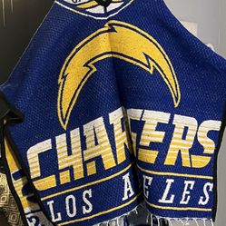 NFL Chargers Hoodie Poncho 