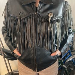Vintage Women’s Leather Biker Jacket