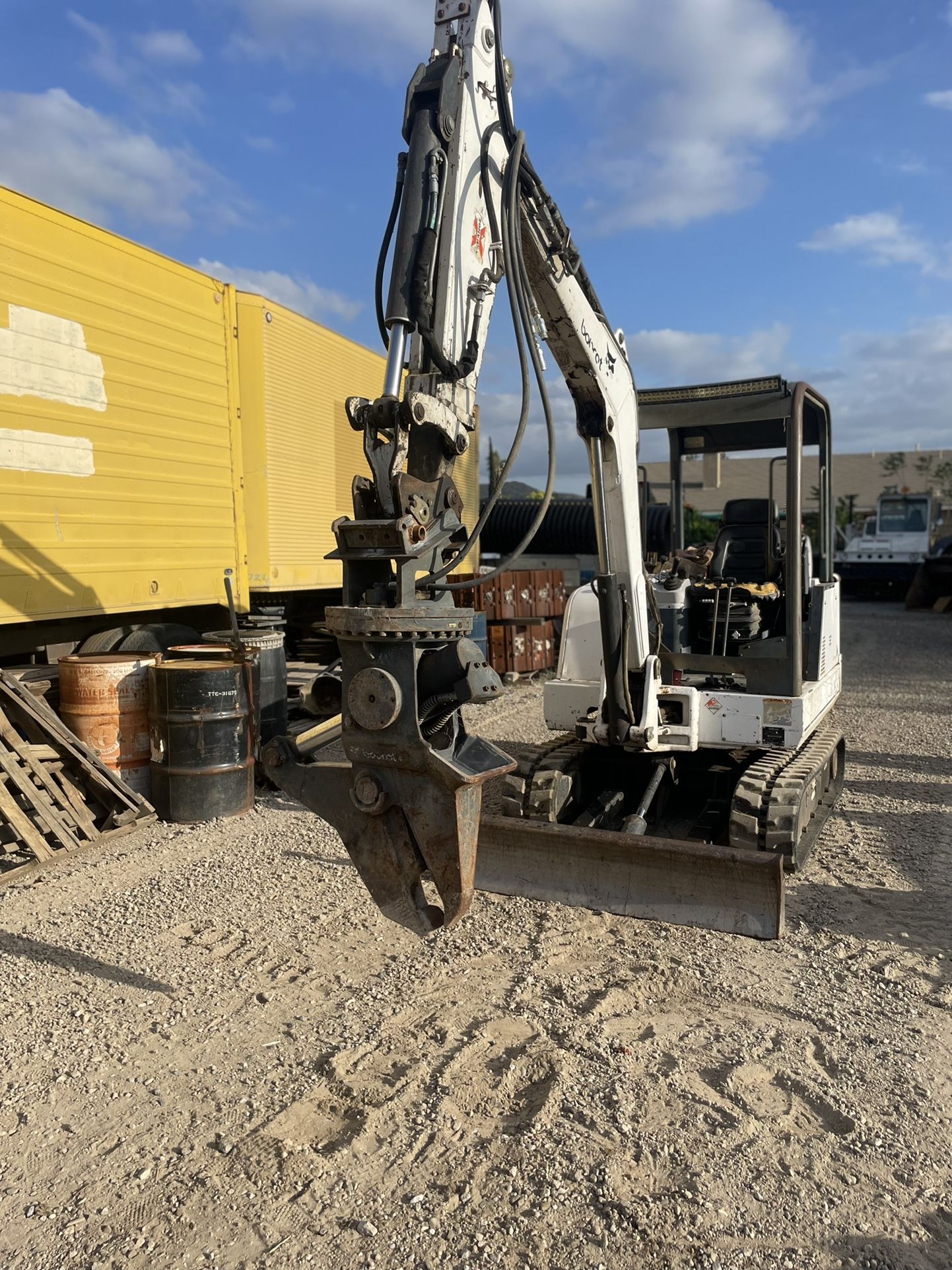 Bobcat Processor, Shear, Demo, Mini excavator