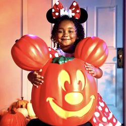 2022 Disney Parks Halloween Mickey Mouse Light-Up Jack-O’Lantern Pumpkin IN HAND SAME DAY SHIPPING 