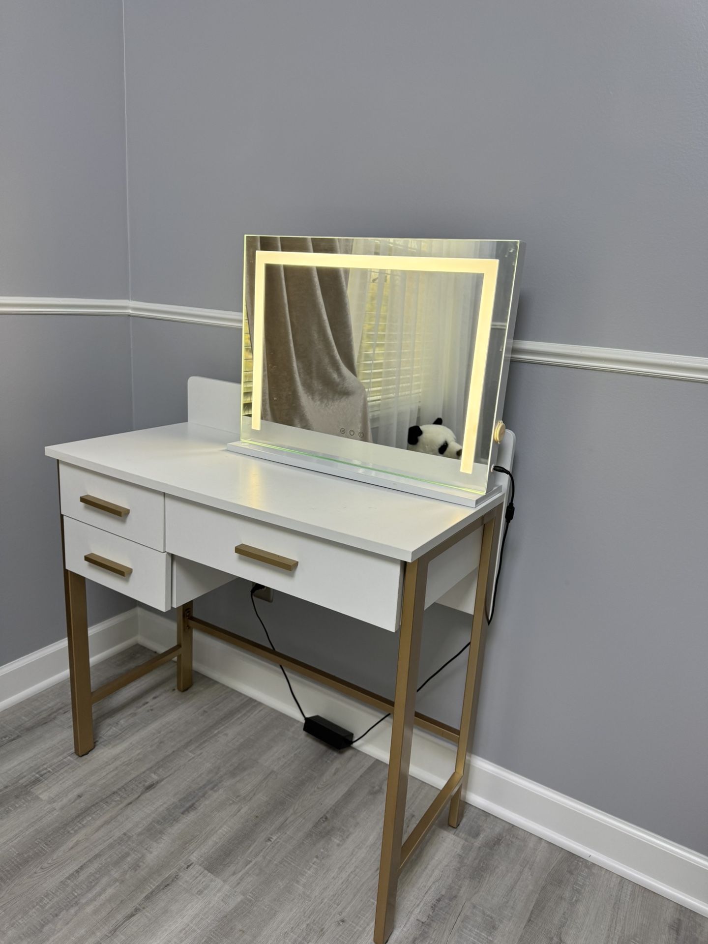 Makeup Table And Touching Mirror
