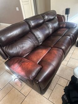 Double recliner couch