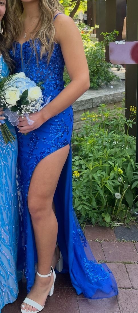 Formal dress - royal blue sequin