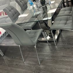 Dining Set Table Glass  7 Pc  Special Price Only $1100