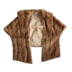 Vintage Mink Fur Shawl