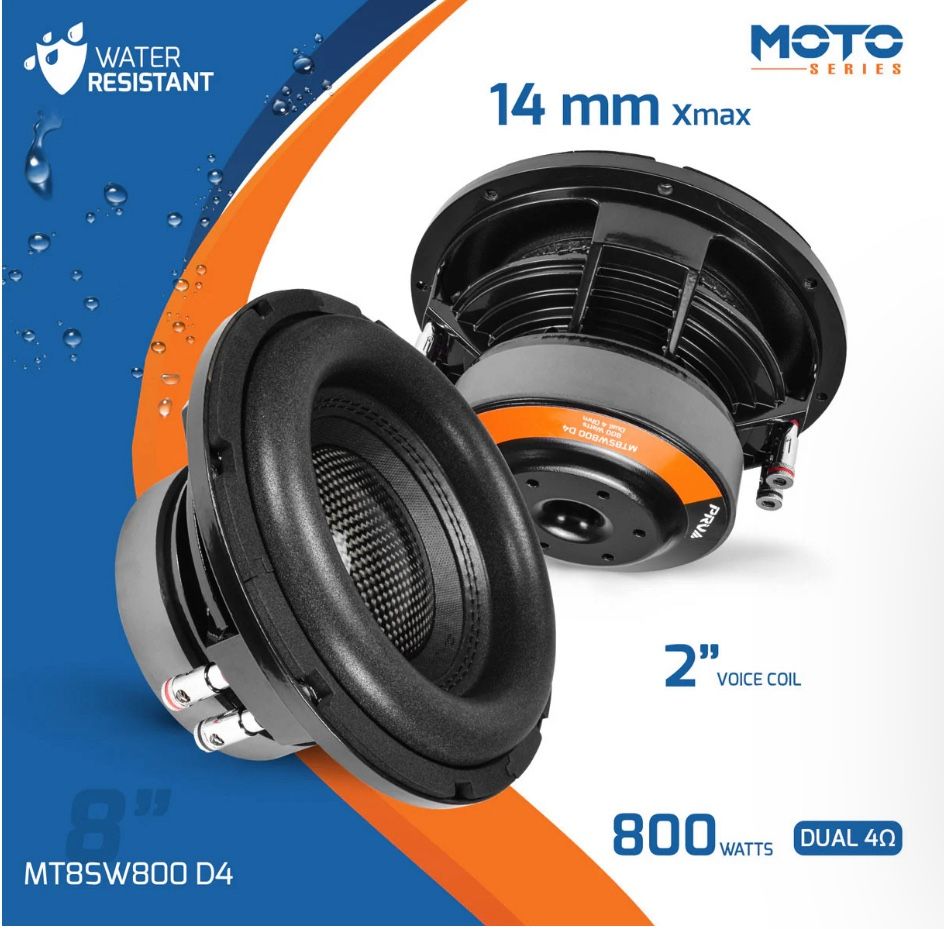 PRV Audio MT8SW800 D4 Moto Series 8"