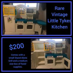 Rare Vintage Little Tykes Kitchen 