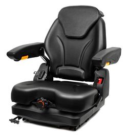 Tractor Suspension Seat, Fold Down Forklift seat with Adjustable Angle Back, Micro Switch, Seatbelt