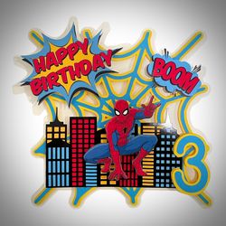 Spider-Man cake topper