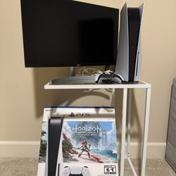 PlayStation 5 And Monitor