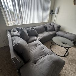 Gray Sectional Couch for Sale – $300 (San Diego)