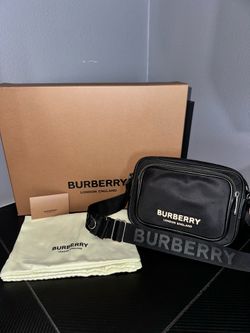 BURBERRY CROSSBODY JACQUARD WOVEN ADJUSTABLE STRAP PADDY BAG