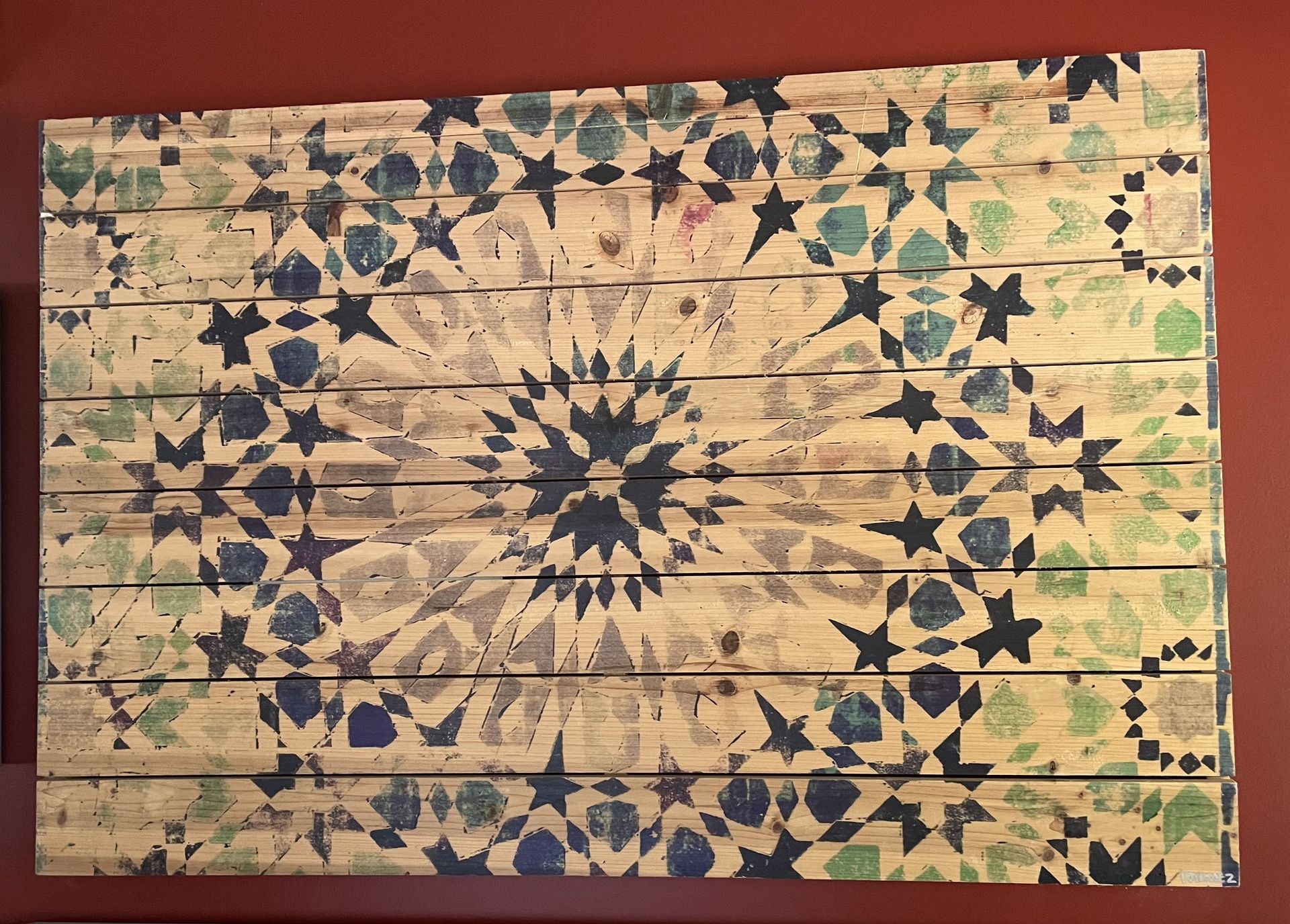 Kenitra On Wood by Parvez Taj Print